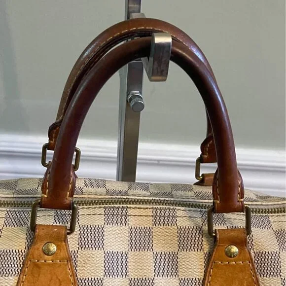 LOUIS VUITTON Damier Azur Speedy 30 Hand Bag Authentic, Vintage - Picture 2 of 14